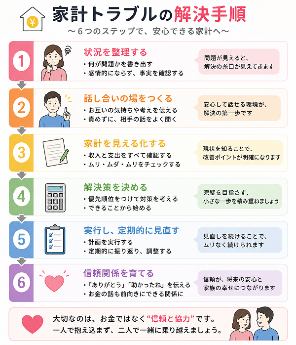 家計トラブルの解決手順