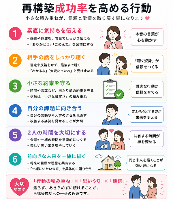 再構築成功率を高める行動